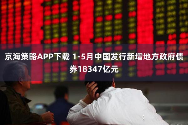 京海策略APP下载 1-5月中国发行新增地方政府债券18347亿元